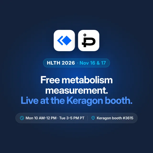 Free metabolism measurement at the Keragon booth