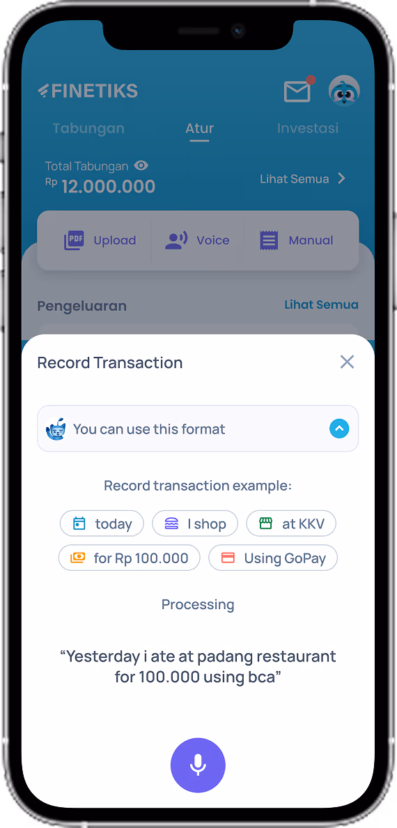Finetiks Catat Transaksi