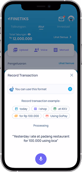 Finetiks Catat Transaksi