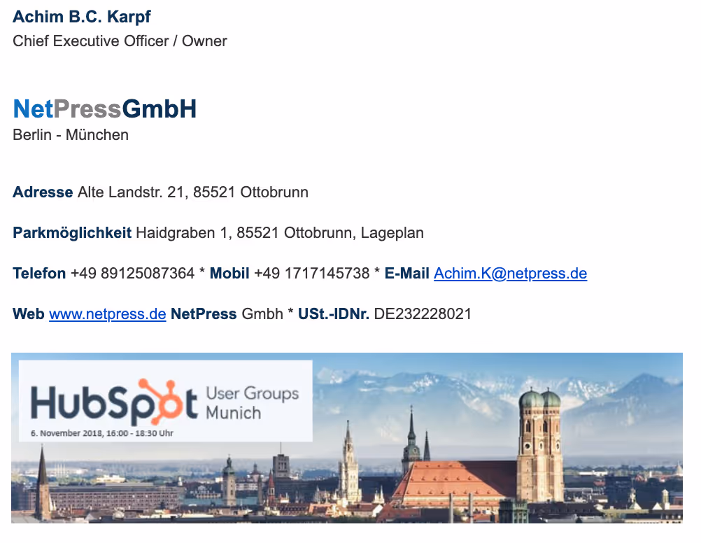 NetPress promotional banner - Business technology and marketing solutions advertisement