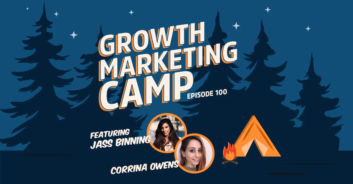 Podcast thumbnail: ABM and Evangelism - The Power Couple Redefining Success in Marketing with Corrina Owens - Episode 100