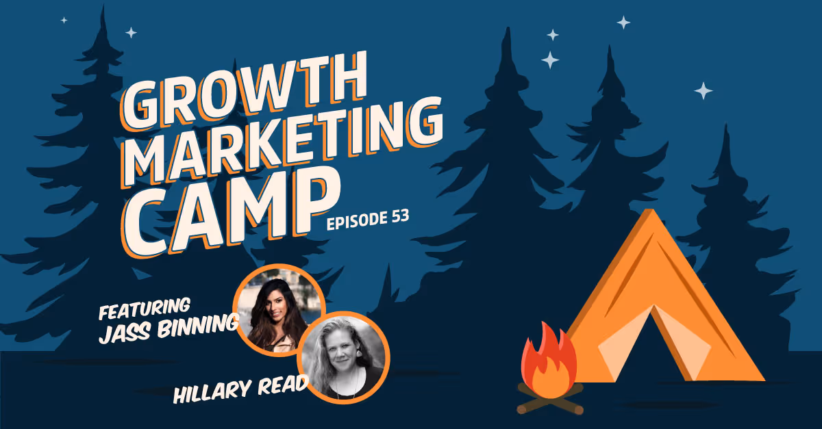 Featured podcast image: Growth Marketing Camp's Happy Hour with Hillary Read