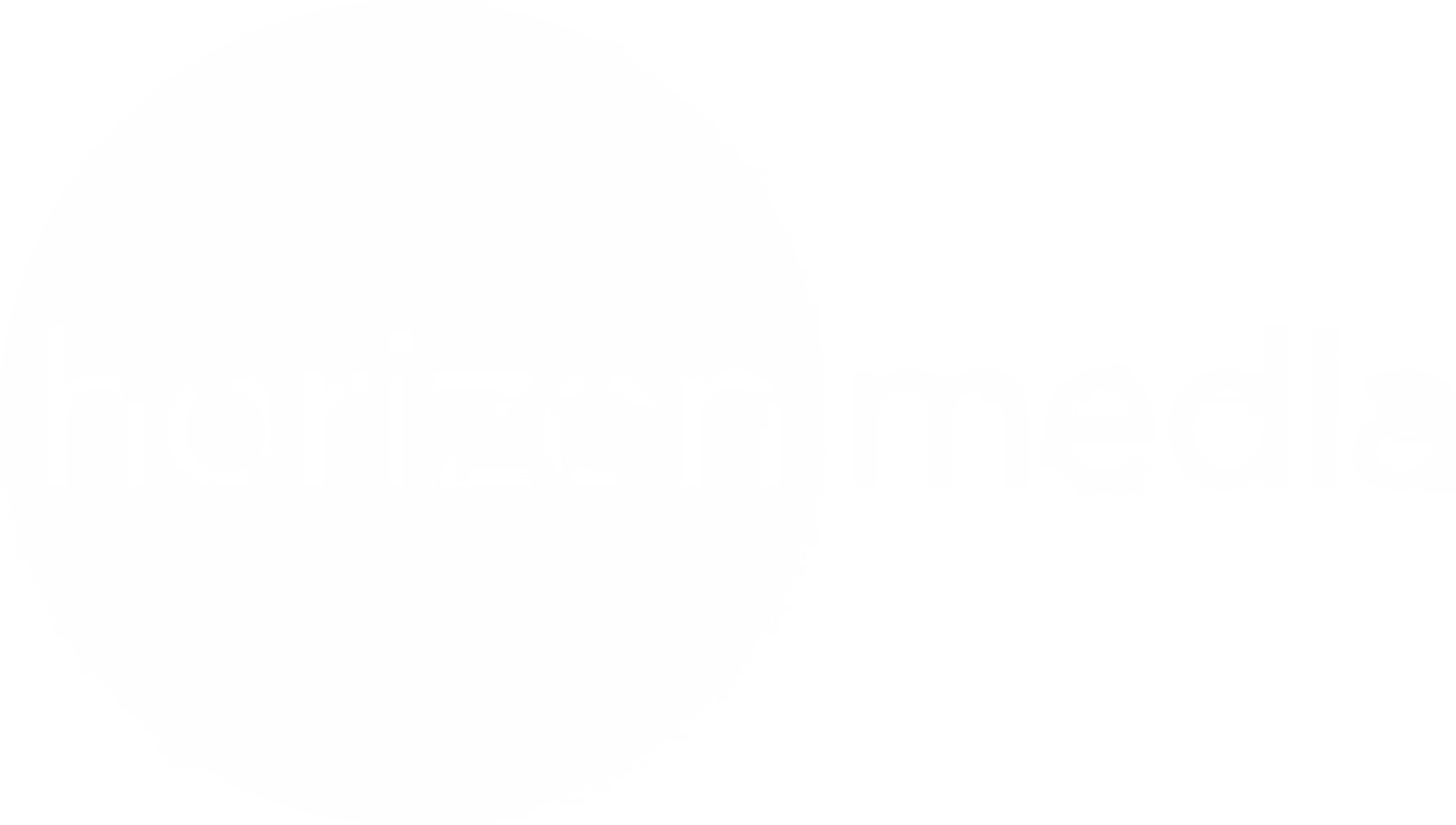 Horizon Media white logo variant - Media services agency