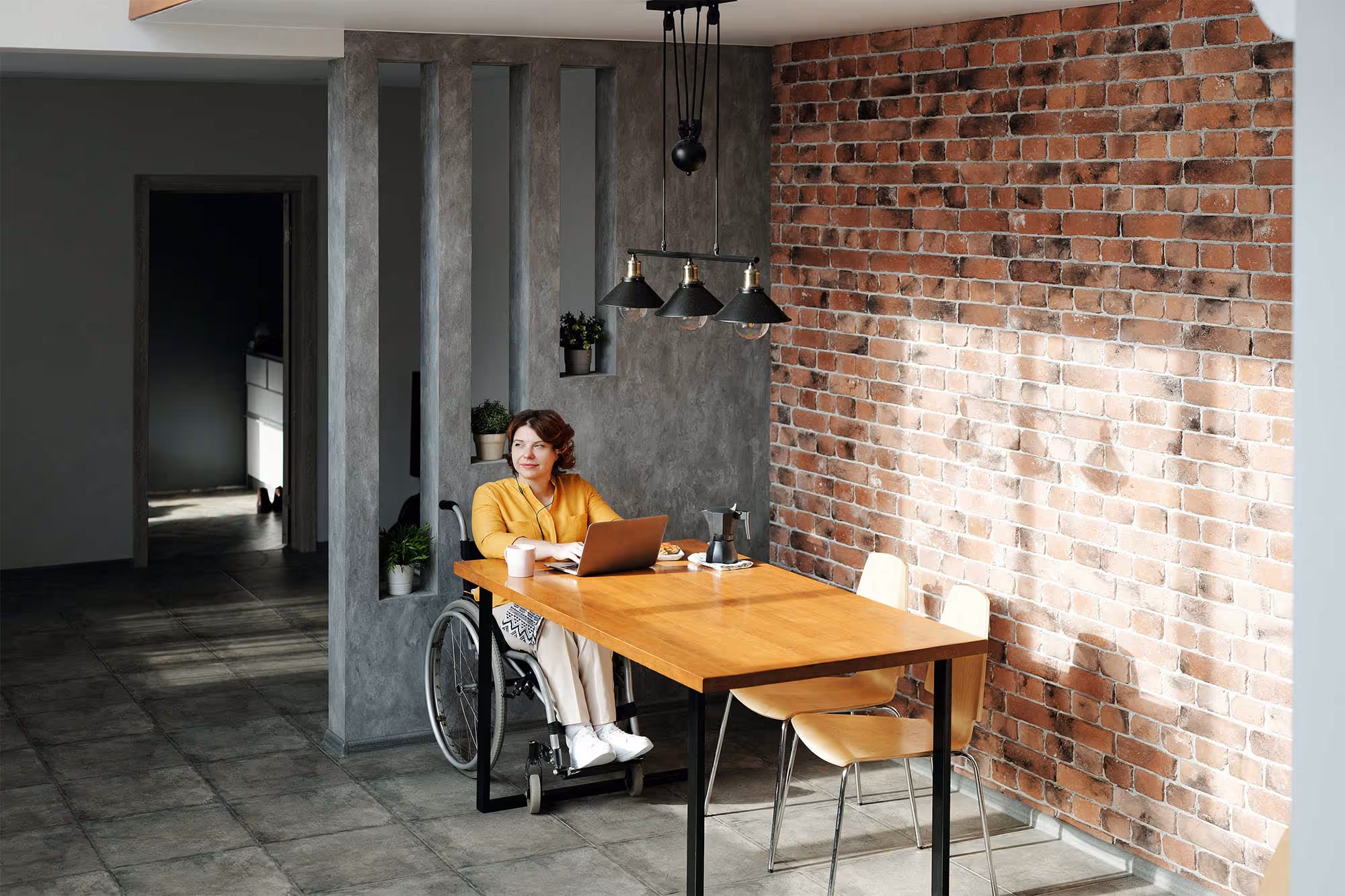 Jobot case study header image - Inclusive workplace with professional working on laptop