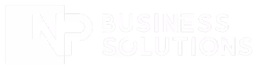 NetPress white logo variant - Business technology solutions provider