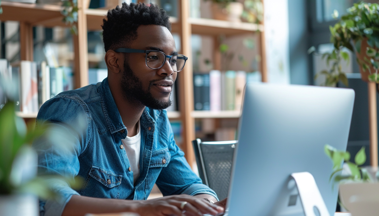 Marketing automation playbook cover image - Professional man working on computer for Marketo and Opensense integration
