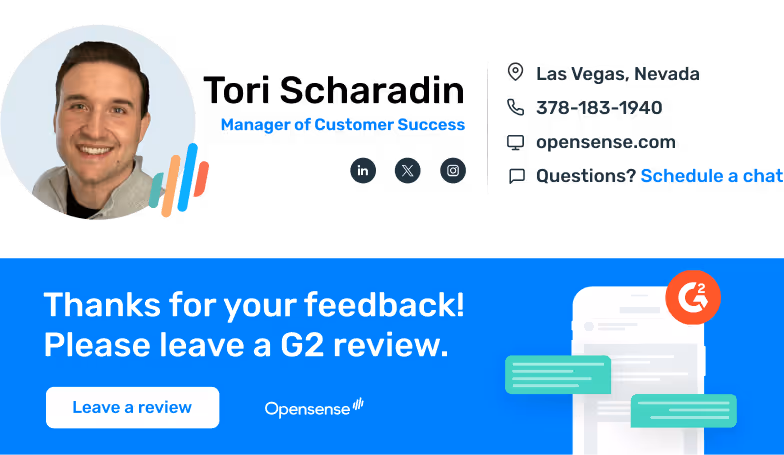 Customer expansion email signature banner - Encourage reviews