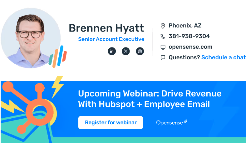 Build pipeline email signature banner - Promote upcoming webinars