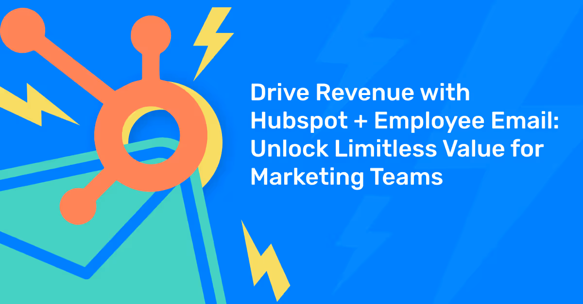 Webinar thumbnail: Drive Revenue with HubSpot + Employee Email - Marketing automation webinar