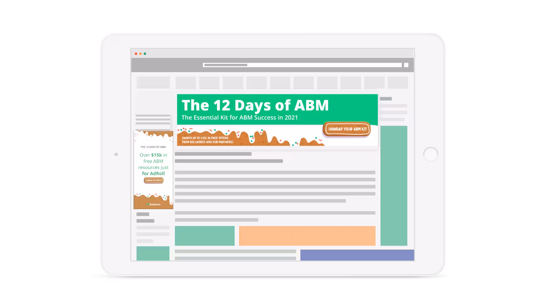 Rollworks 2 days of ABM holiday promo