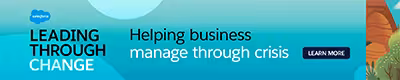 Email ad banner promoting resources to help businesses manage through crisis, demonstrating how Opensense helps the brand deliver evergreen guidance and thought leadership consistently across all outbound email.