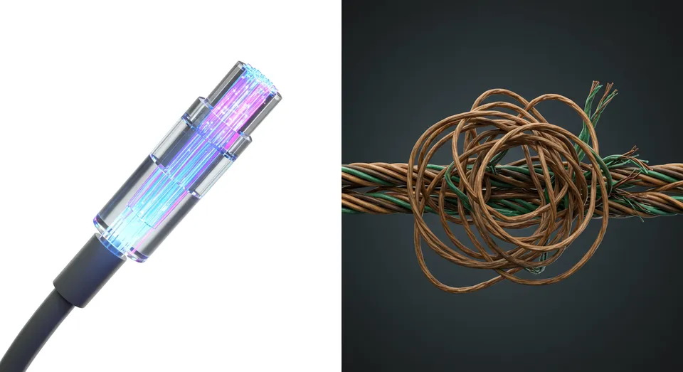 Mulher trabalhando com visualização de moléculas no PC
