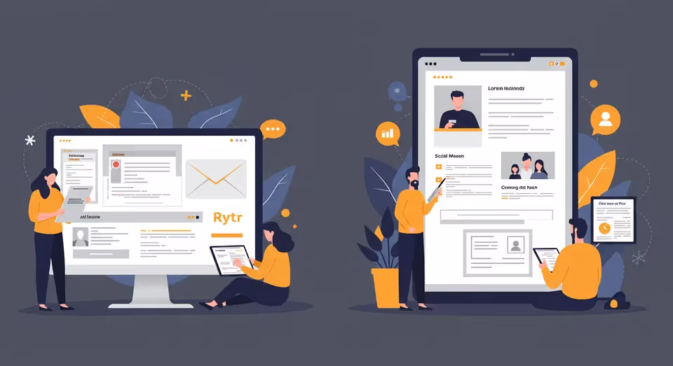 Ilustração de equipe usando telas digitais e dispositivos