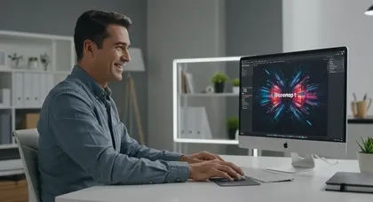 Notebook exibe software de edição de áudio em uso