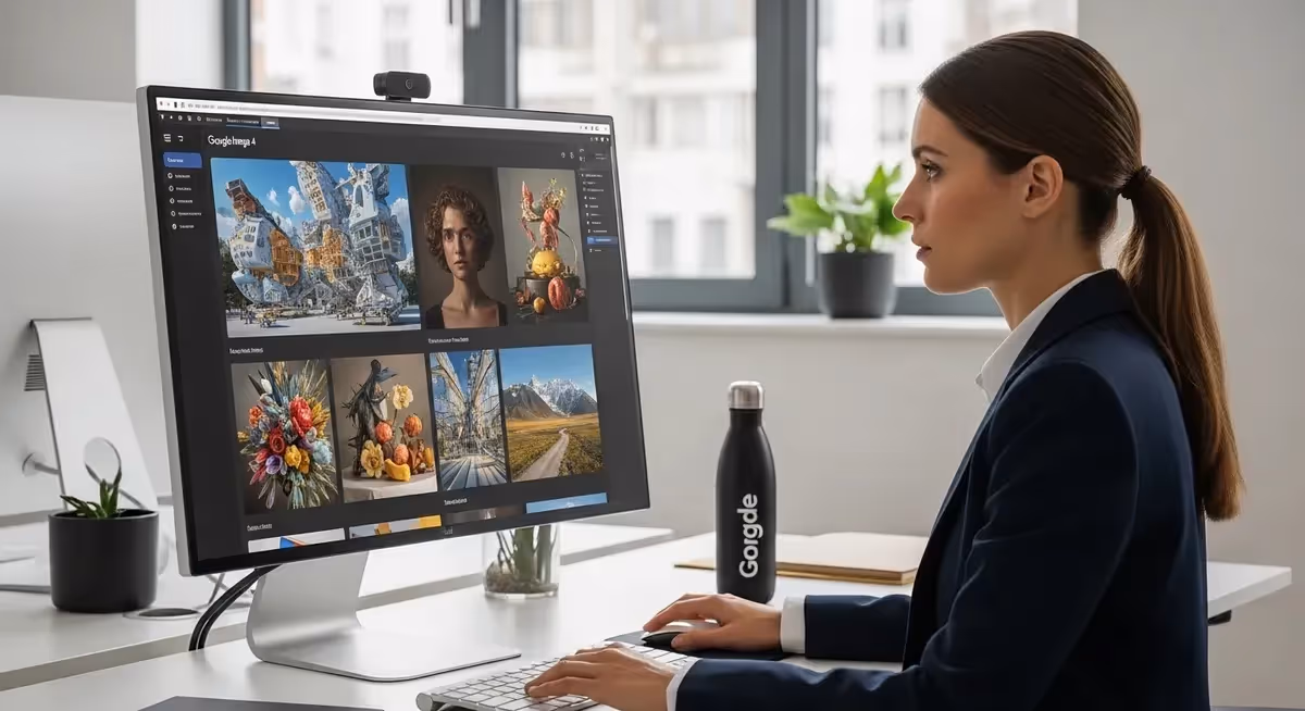 Executiva avalia galeria do Google Imagen 4 no desktop