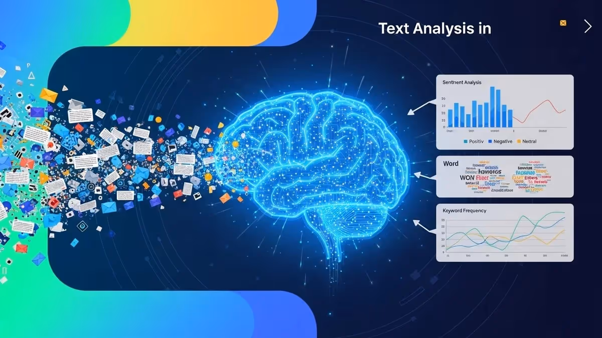 Análise de texto com cérebro digital, sentimento e frequência.
