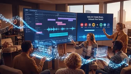 Udio AI para criação musical colaborativa em tempo real