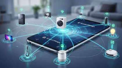 Tecnologia smart home conectando eletrodomésticos ao celular