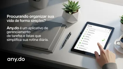 Aplicativo Any.do para gerenciamento de tarefas e listas