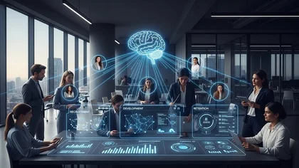 Painel Eightfold AI para gestão de talentos e recrutamento.