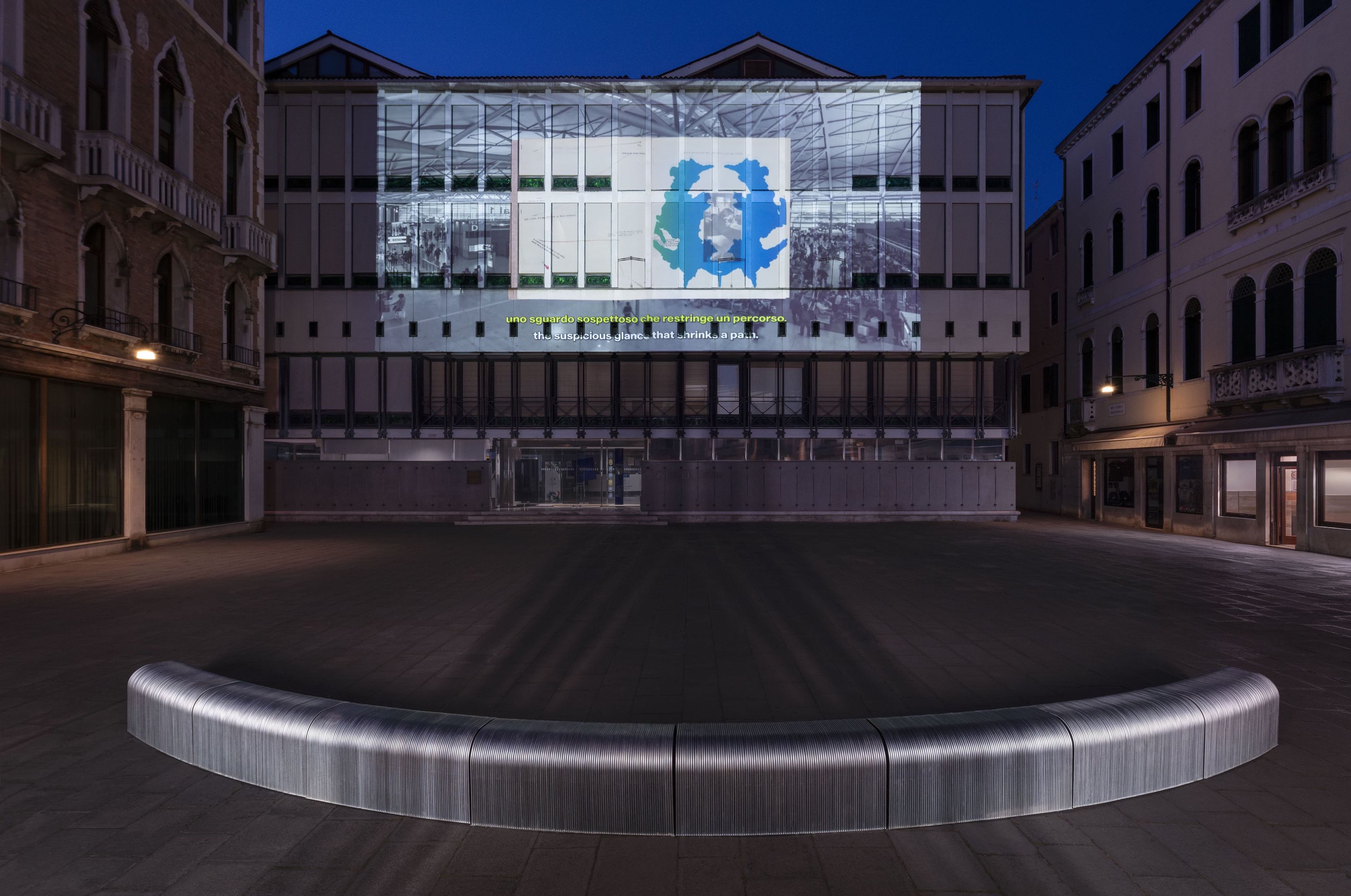 Venice, Bench, Swedish Girls, Projection