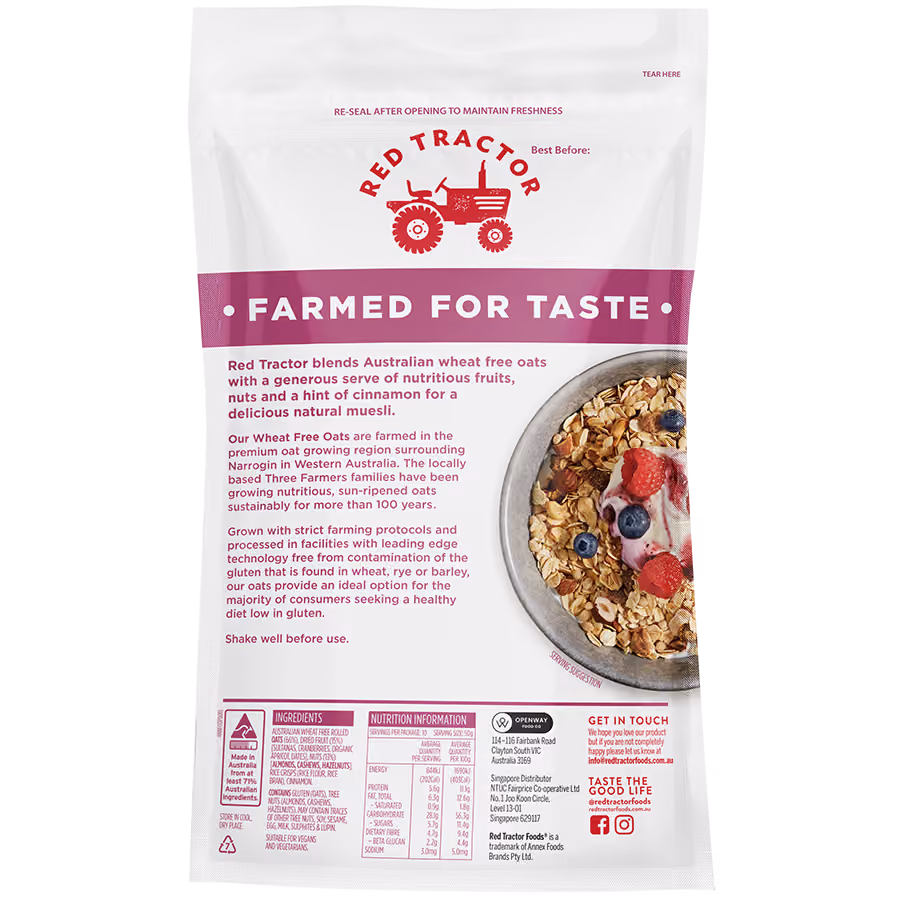 Wheat Free Natural Muesli Fruit & Nuts 500g