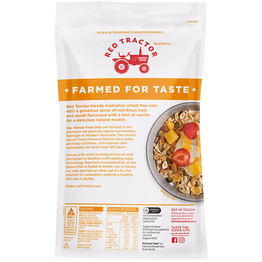 Wheat Free Natural Muesli Nuts & Seeds 500g