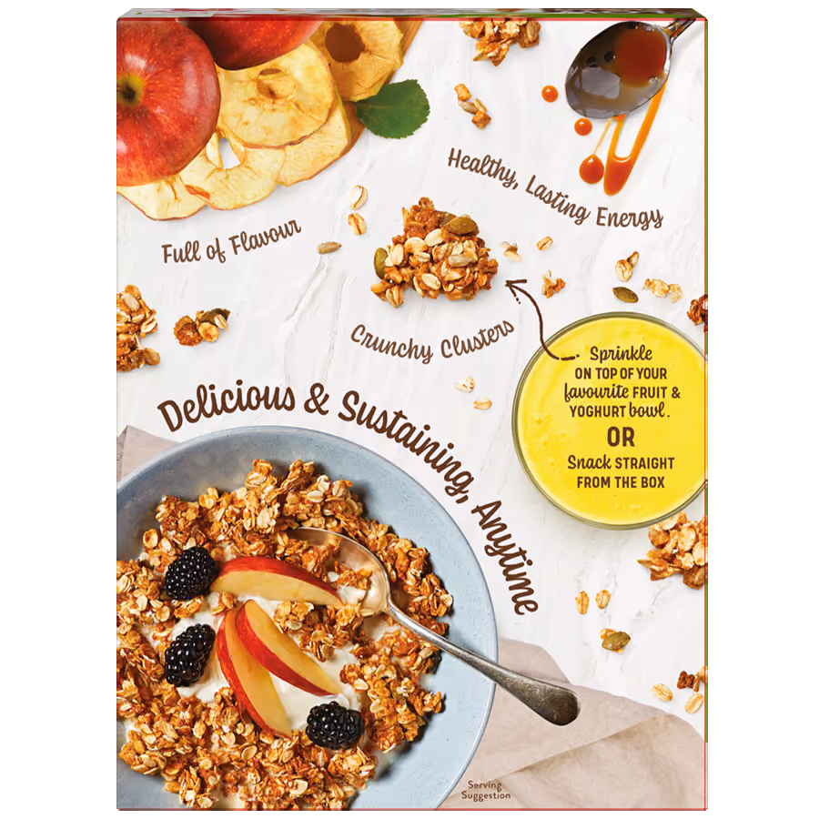 Protein Low Sugar Granola Apple Caramel 450g