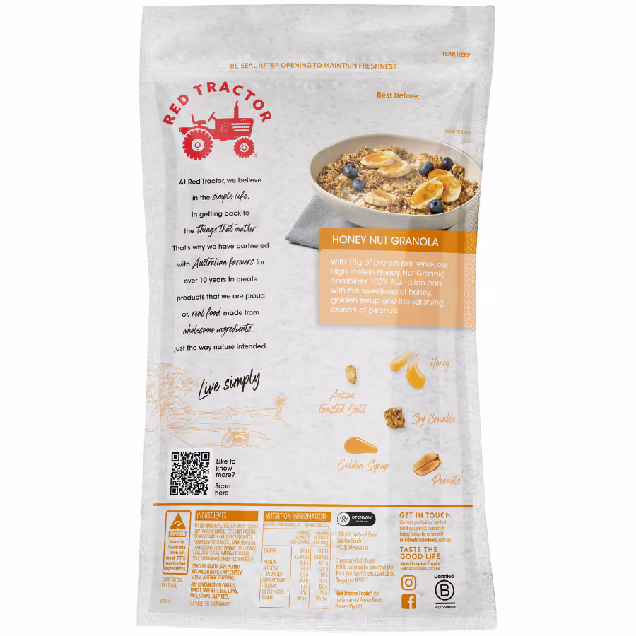 High Protein Granola Honey Nut 800g