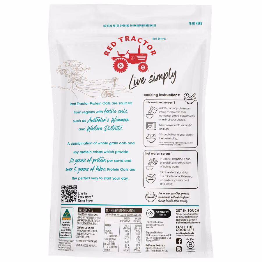 Protein Instant Oats 750g