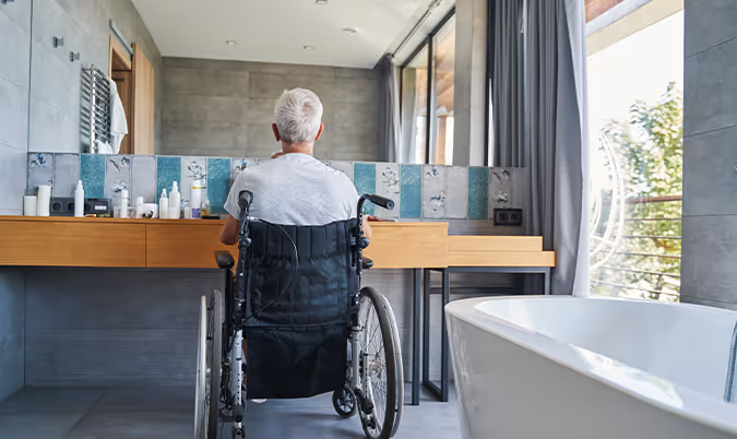 Douche PMR pour les seniors