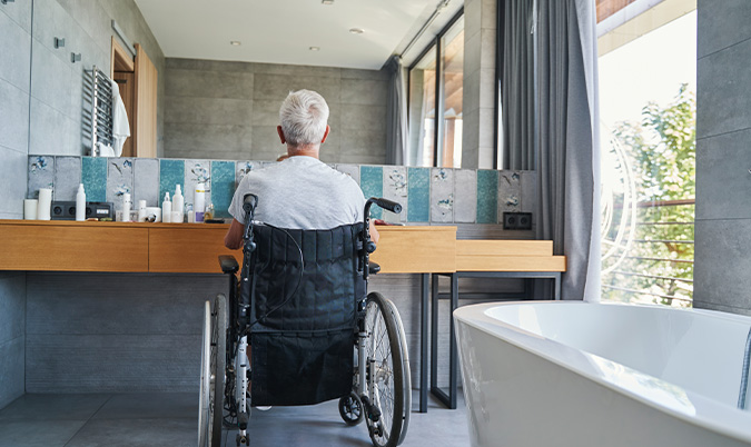 Douche PMR pour les seniors