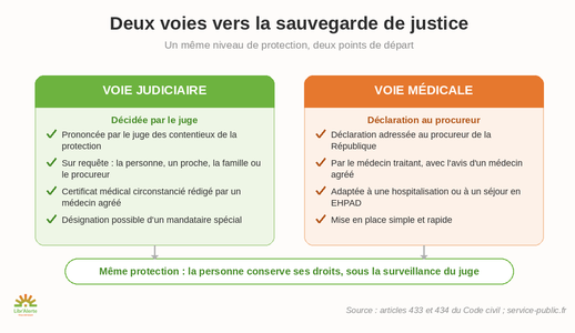 sauvegarde de justice les differentes solutions