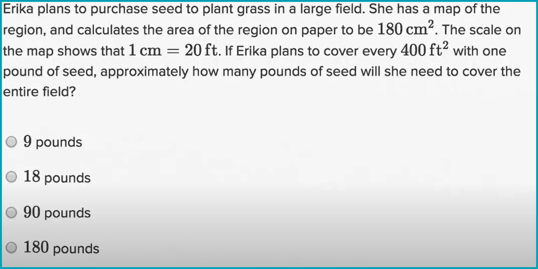 PSAT Math section sample equation and question