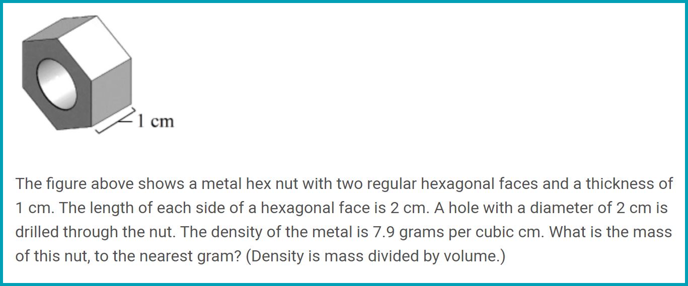 PSAT Math section sample conversions question and multiple choice answers