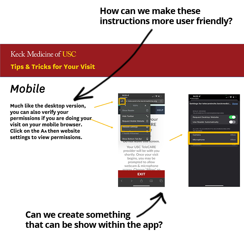 Screenshot of PDF with instructions