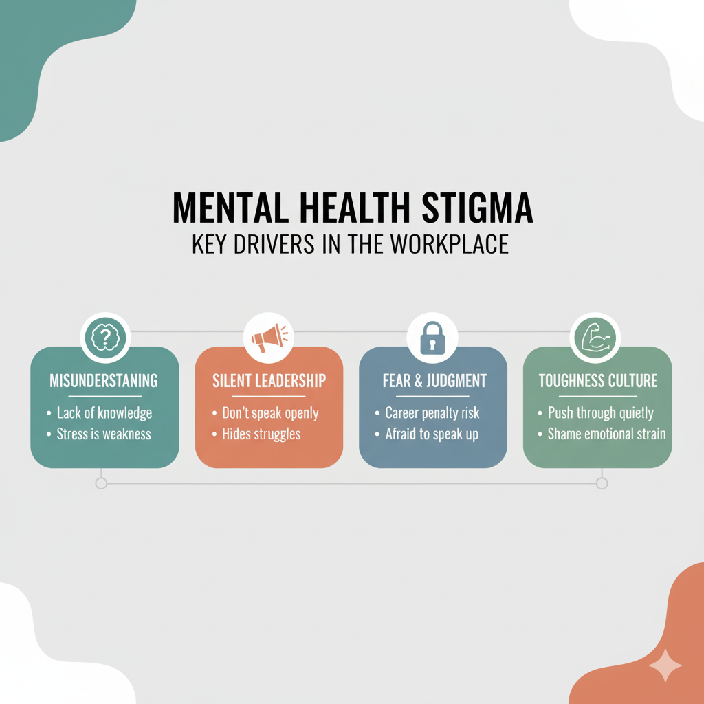 key drivers of mental health stigma in the workplace