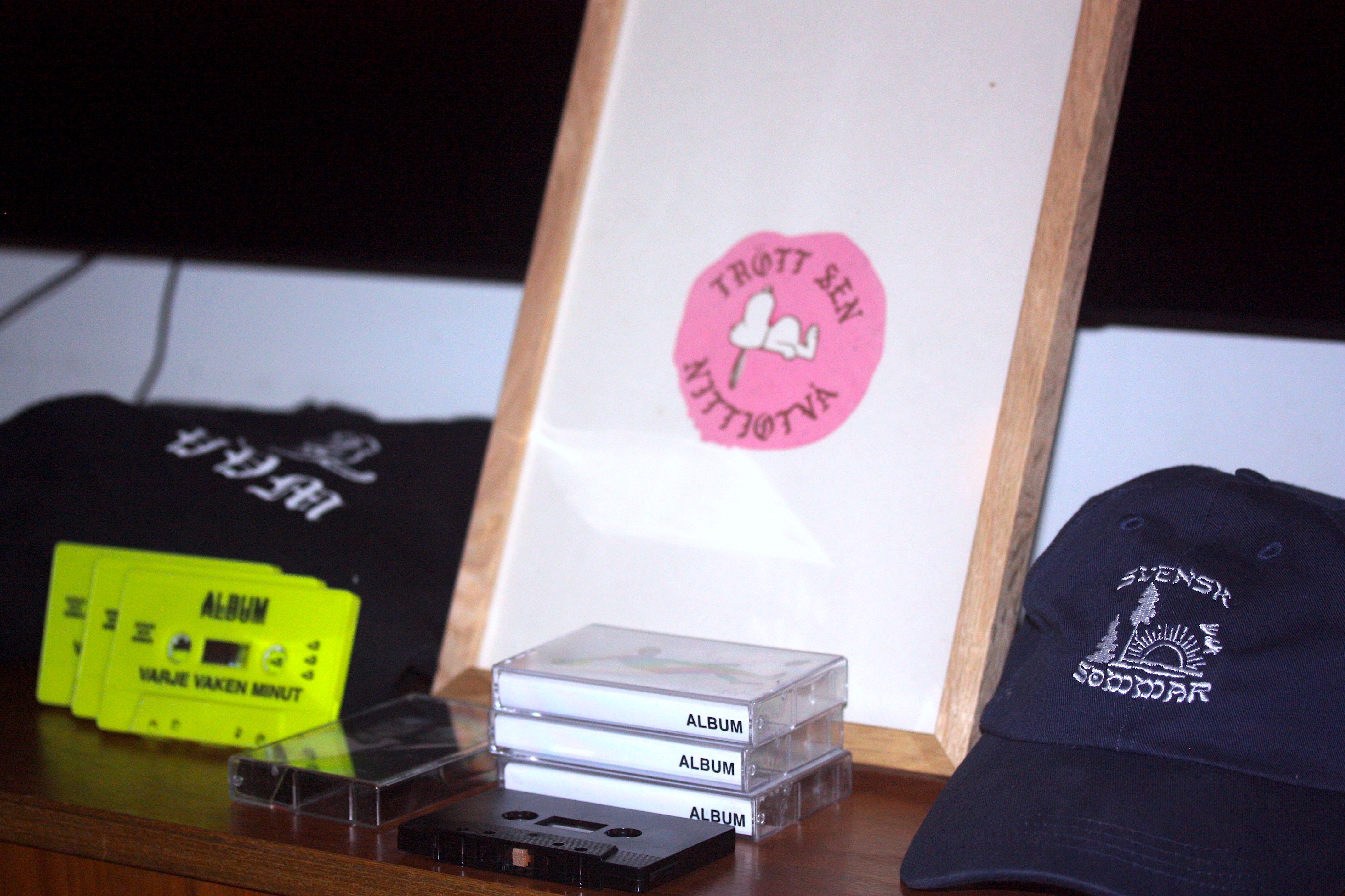 A collection of Svens Sommar merchandise