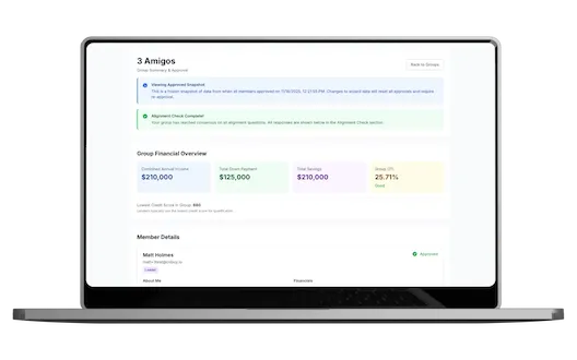 Click to play video – Co-ownerOS™ dashboard simplifying home co-buying & co-ownership
