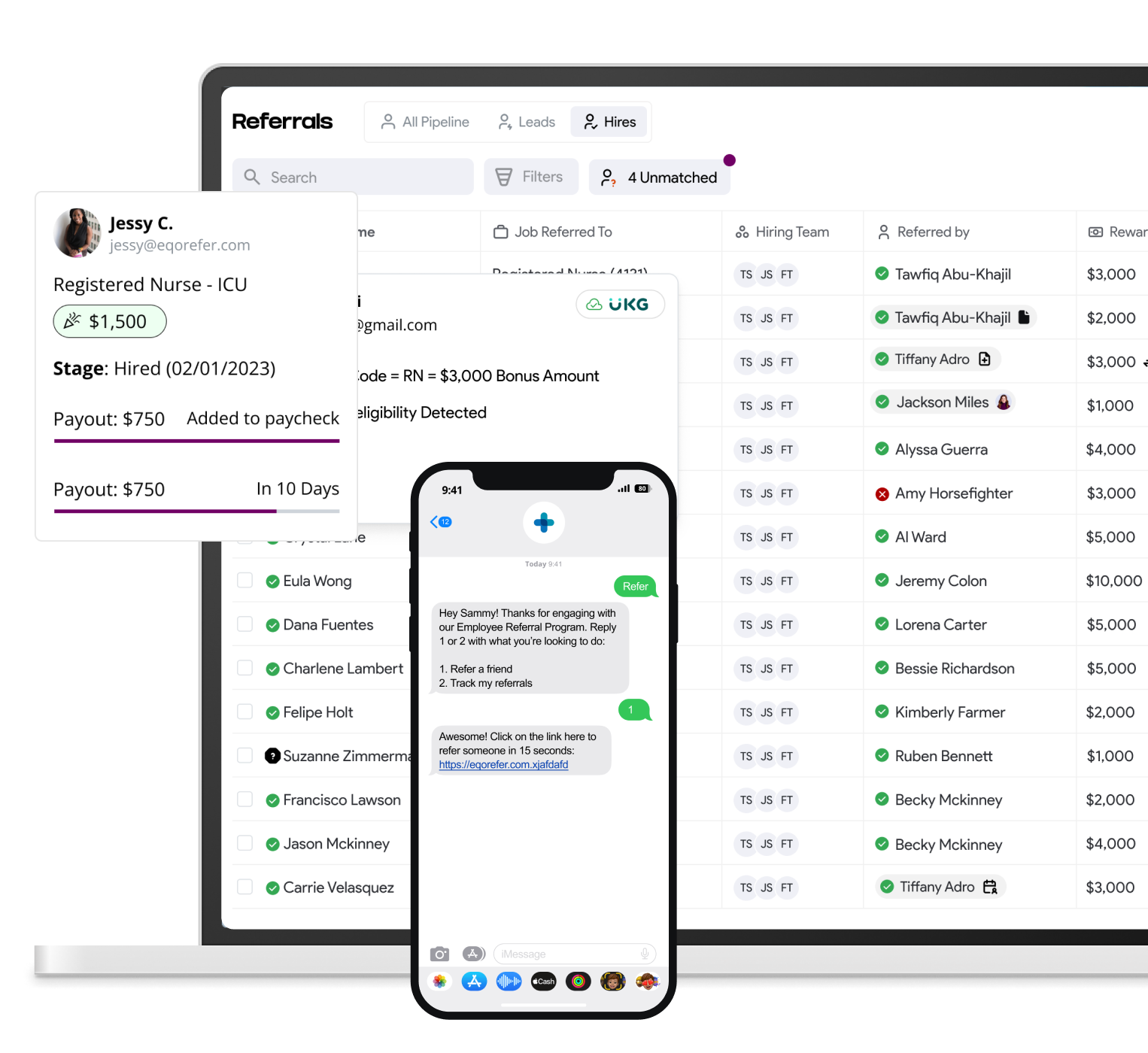 Employee referral software