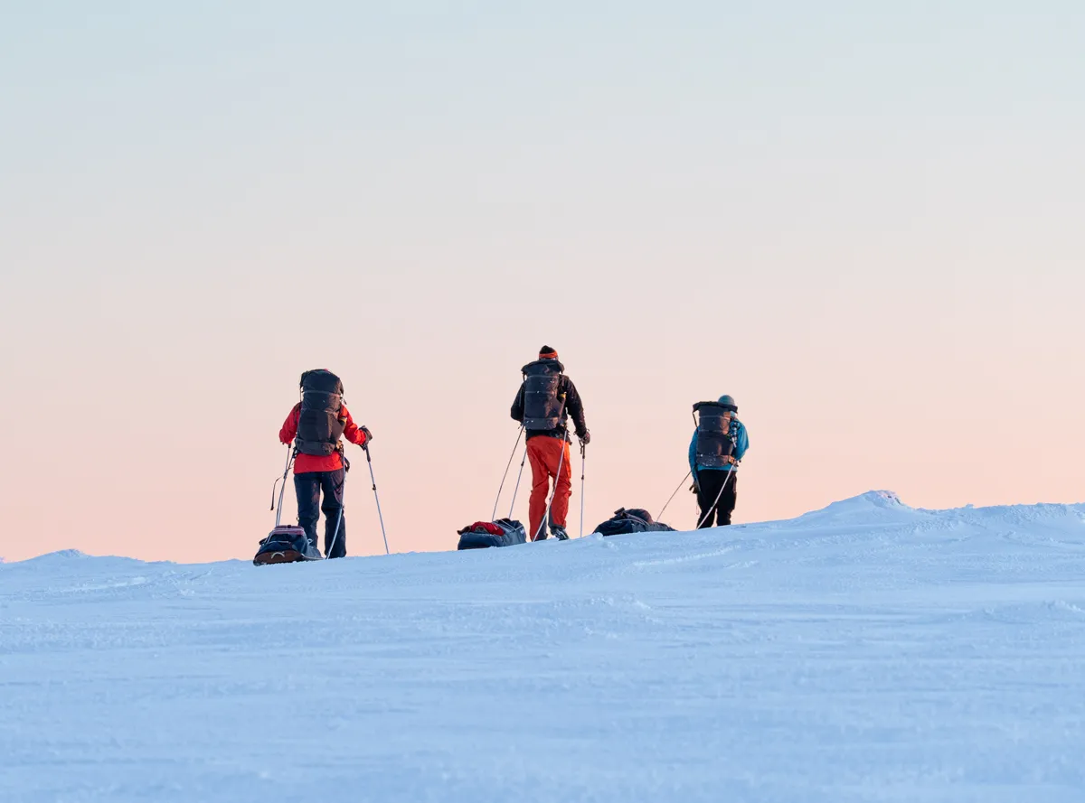 Ski touring over Fulufjället