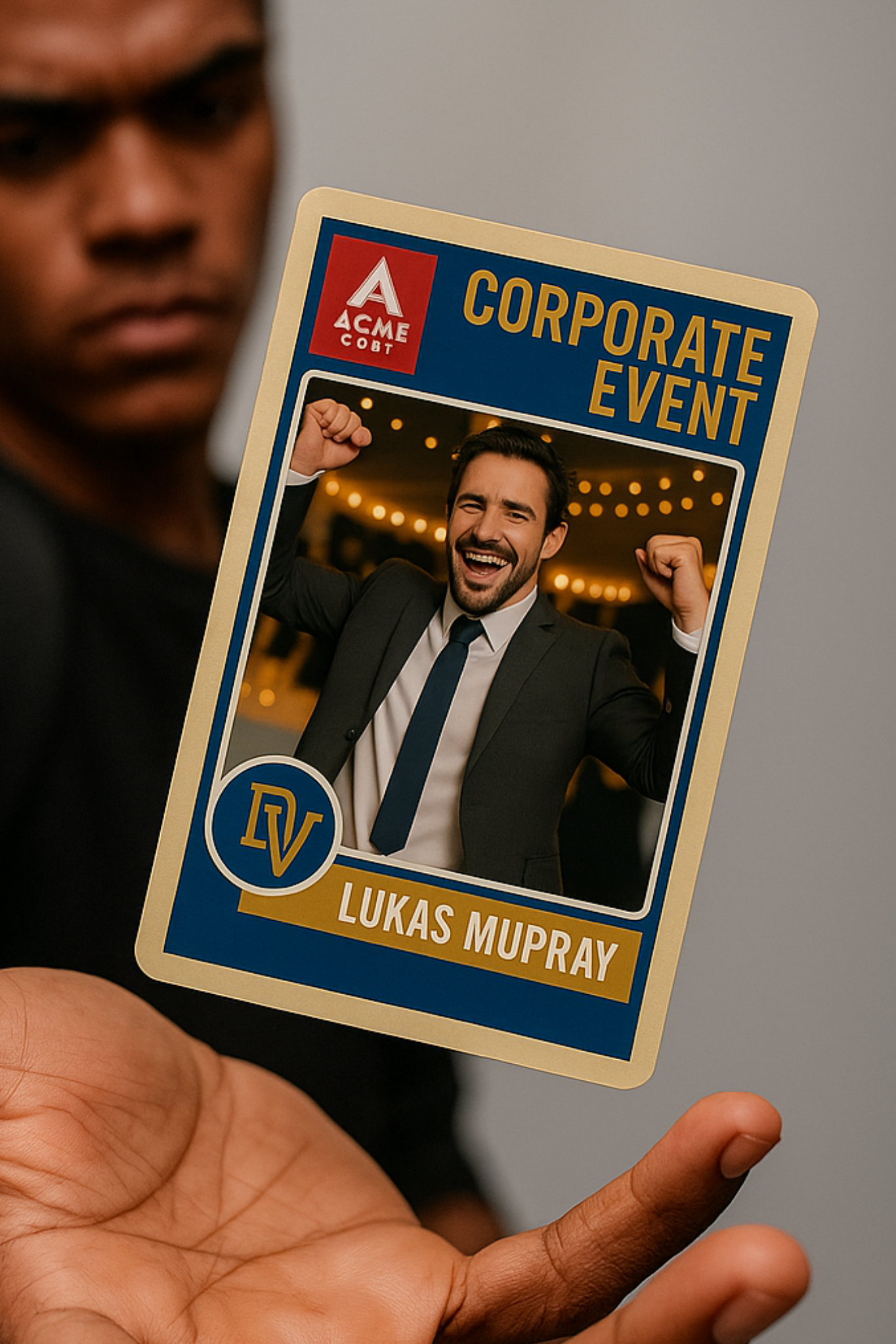Four women dressed in glam outfits posing in black and white with oversized sunglasses and fun photo booth accessories