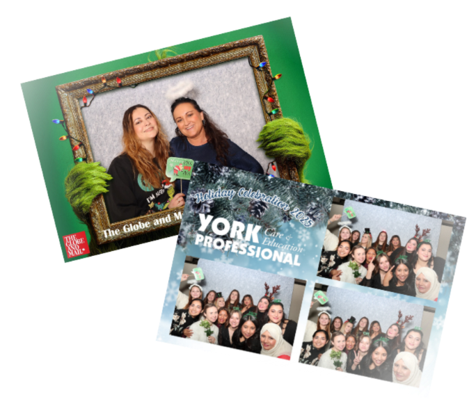 Group of professionals smiling and holding Nova-branded gift bags in front of a Nova step-and-repeat backdrop