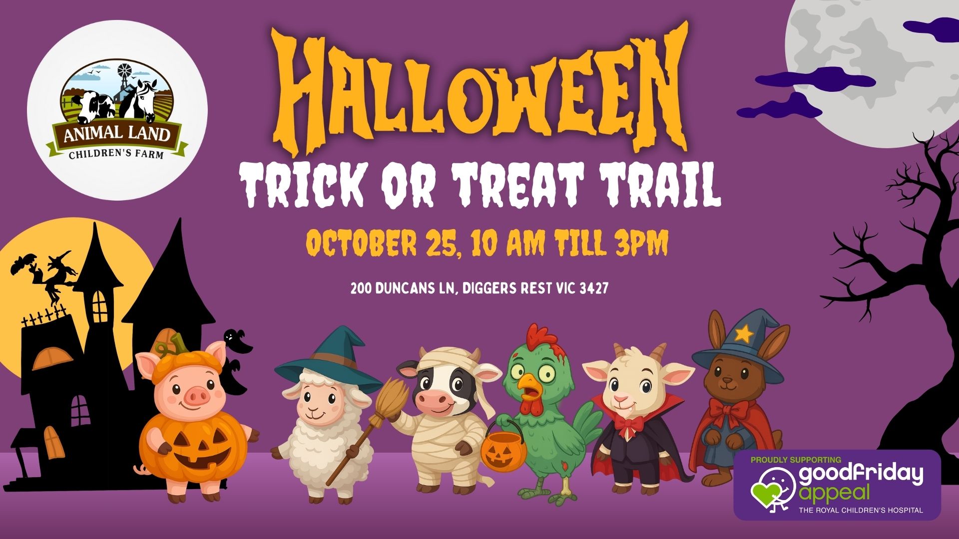Halloween Trick or Treat Trail at Animal Land – Tickets On Sale Now!