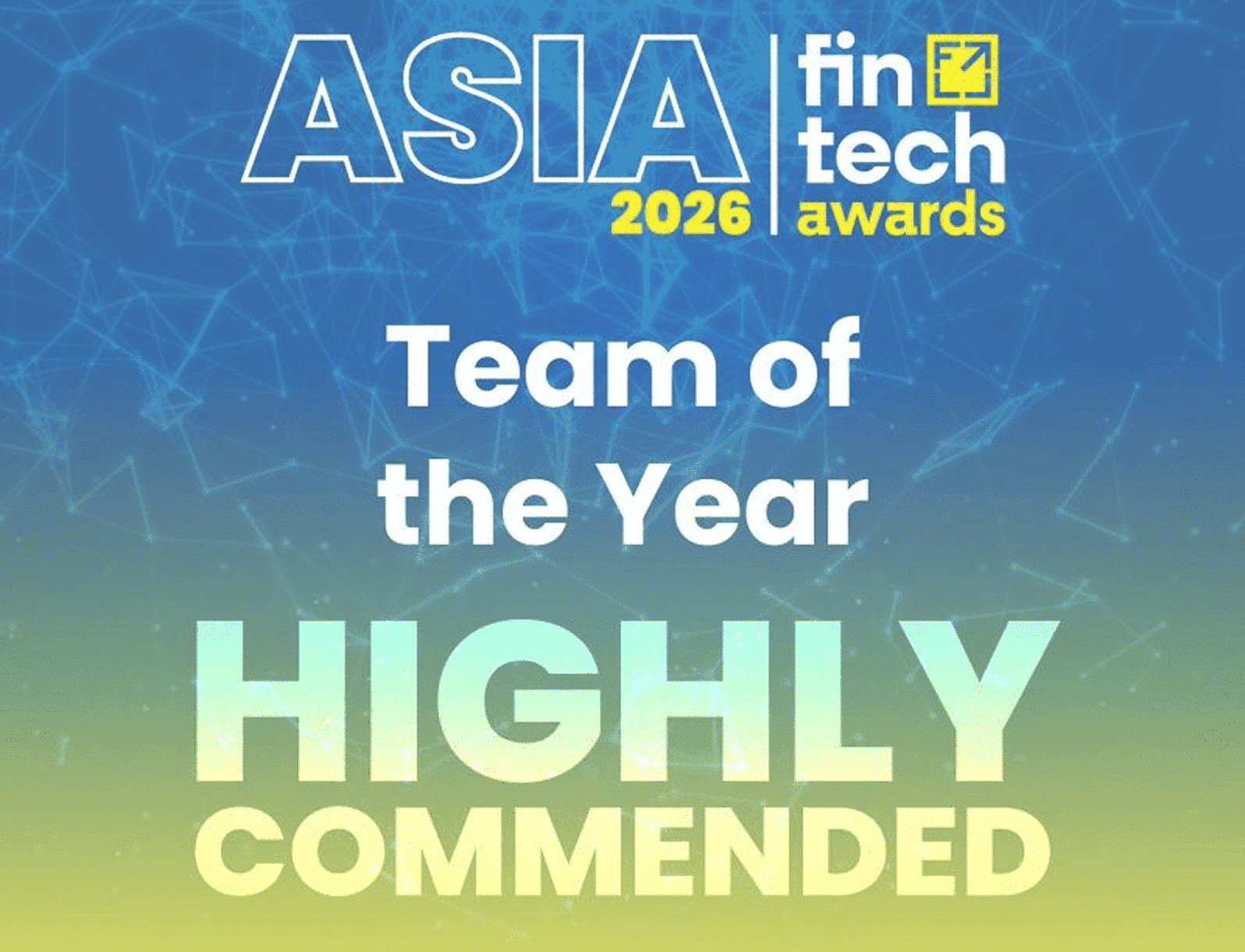 Asia Fintech Awards 2026 Team of the Year Finalist