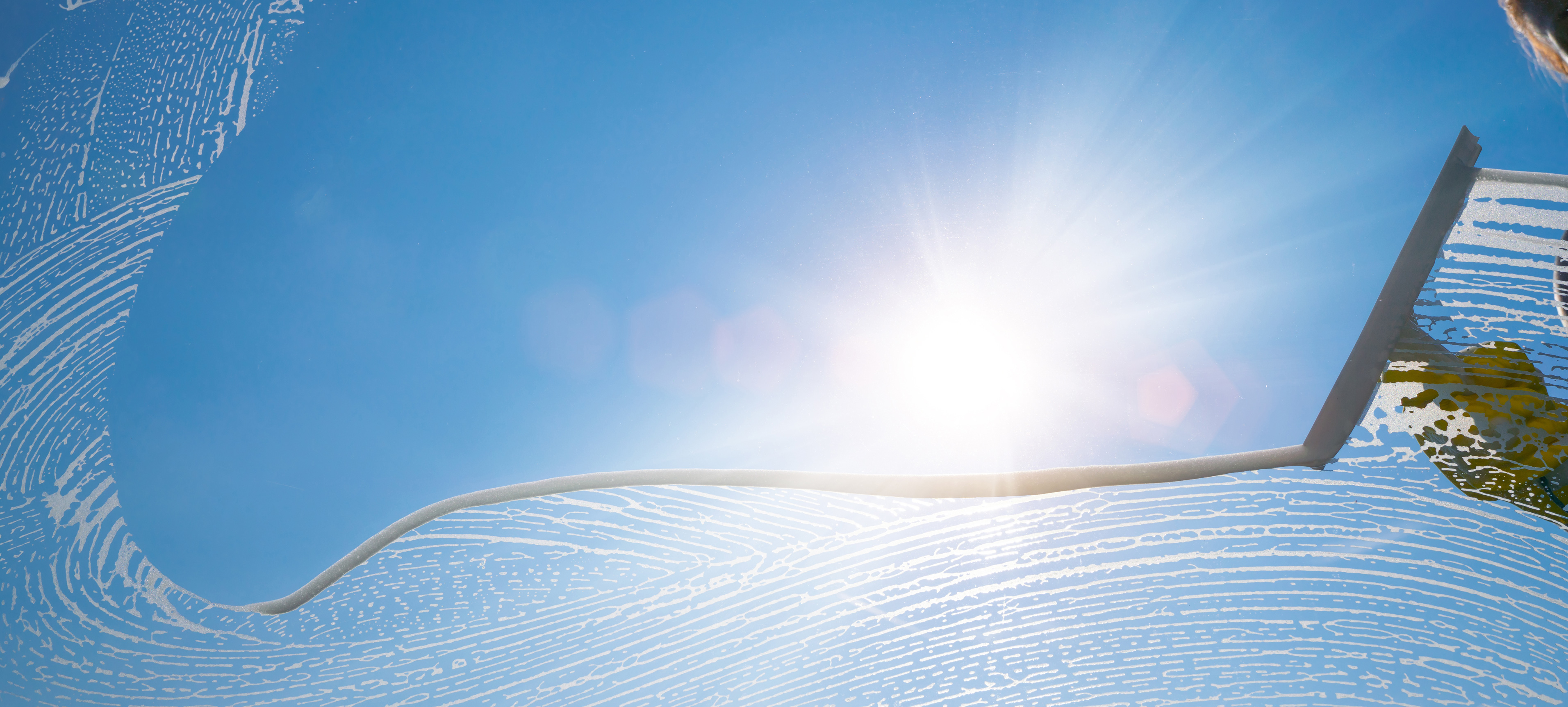 Rent vindu etter vindusvask