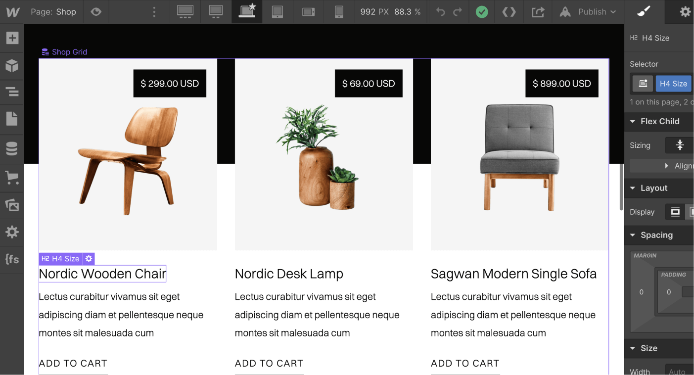 eCommerce Products - Decoration X Webflow Template
