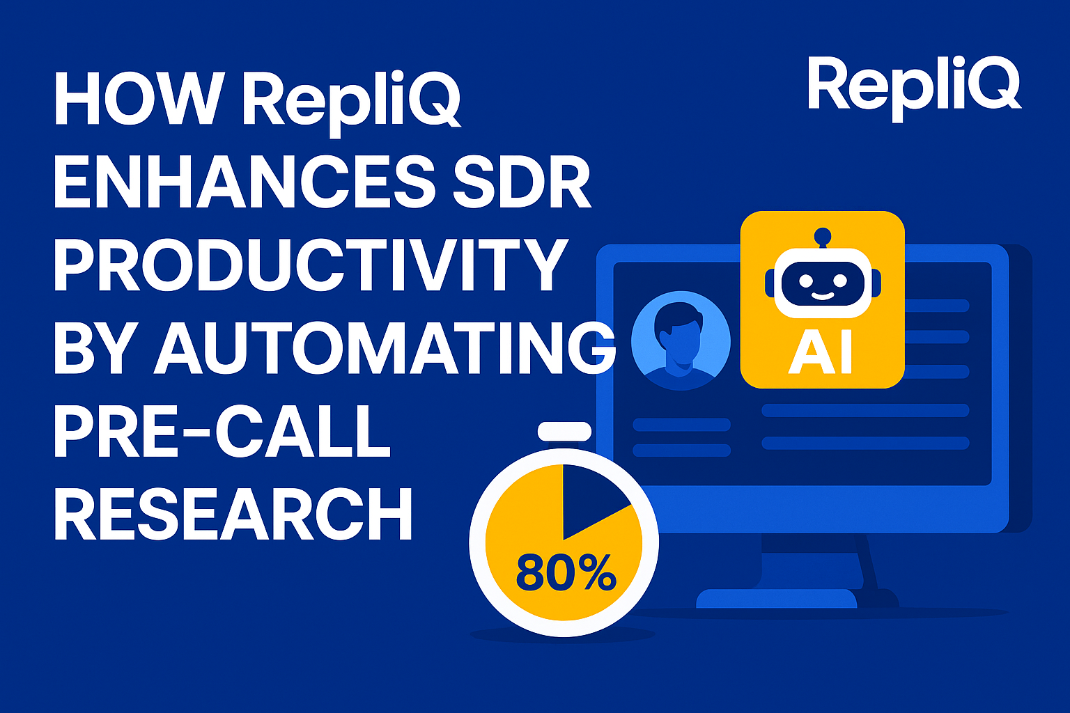 How RepliQ Enhances SDR Productivity by Automating Pre-Call Research
