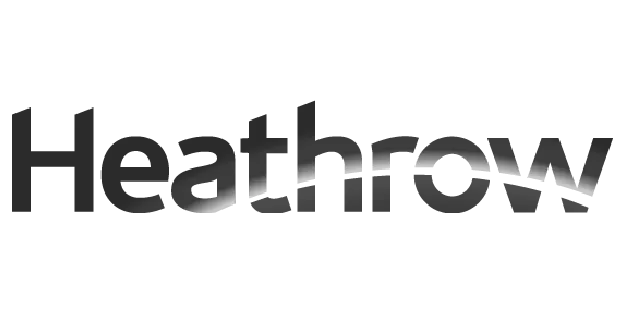 Heathrow Airport logo - black and white