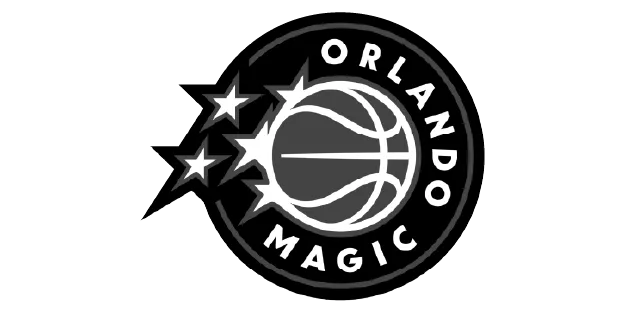 Orlando Magic logo - black and white